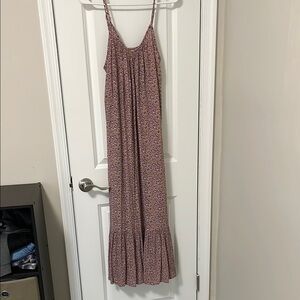 Universal Thread Sleeveless Purple Floral Boho Maxi Dress Size Medium